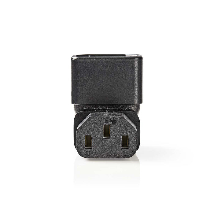 Nedis Extension Plug - IEC-320-C13, IEC-320-C14, Angled 90°, Envelope - 1 pcs