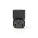 Nedis Extension Plug - IEC-320-C13, IEC-320-C14, Angled 90°, Envelope - 1 pcs