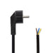 Nedis Power Cable - Plug with earth contact male, Open, Straight, Black - Envelope