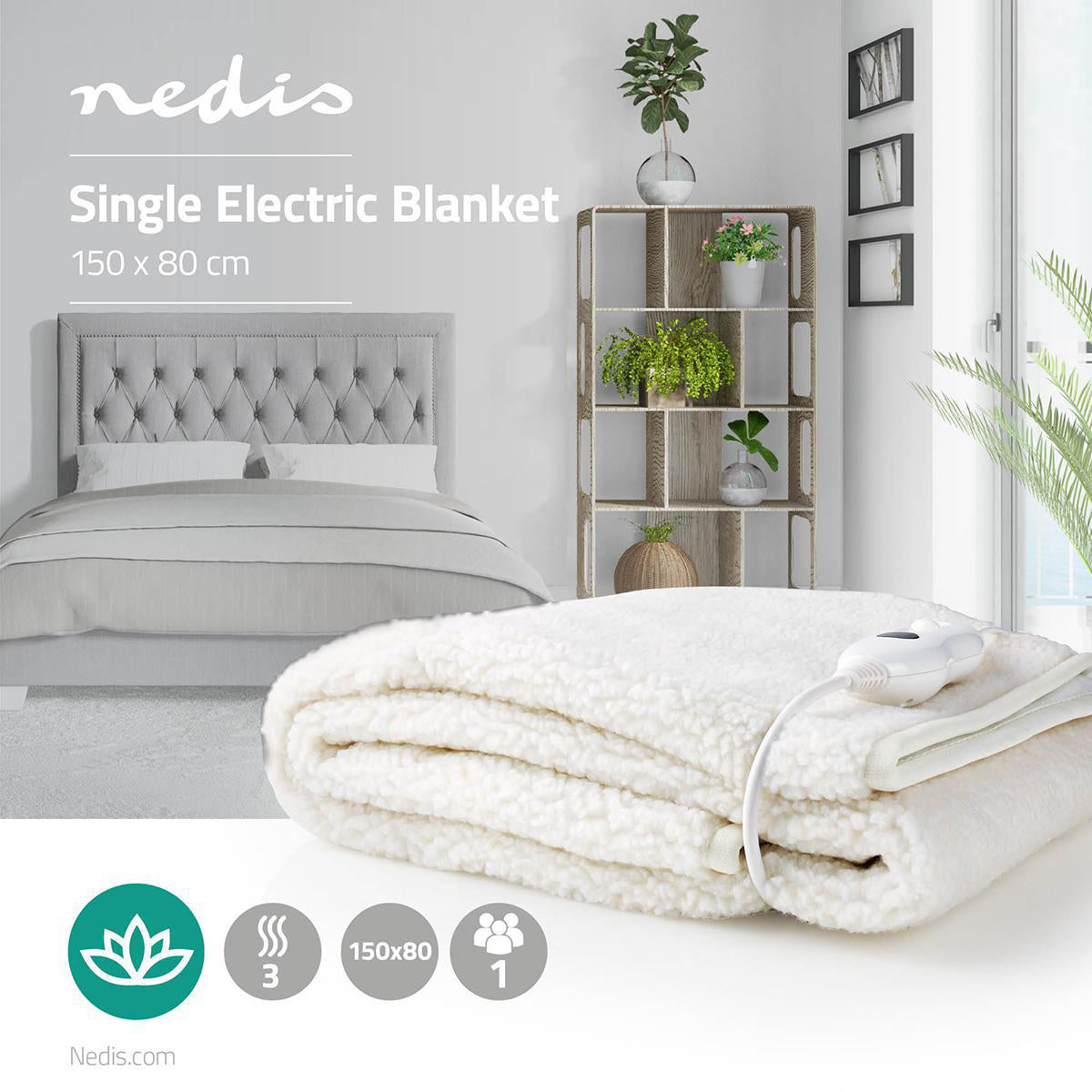 Nedis Electric Blanket for One Person