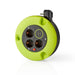 Nedis Cable Reel - Plug with earth contact, 5.00 m, 3000 W, Fuse: Yes - Black / Green