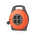 Nedis Cable Reel - Plug with earth contact, 10.0 m, 3200 W, Fuse: Yes - Black / Orange