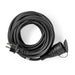 Nedis Extension Cable M - F - Type F (CEE 7/7), Plug with earth contact, 20.0 m, Device power output connection(s): 1 - Black