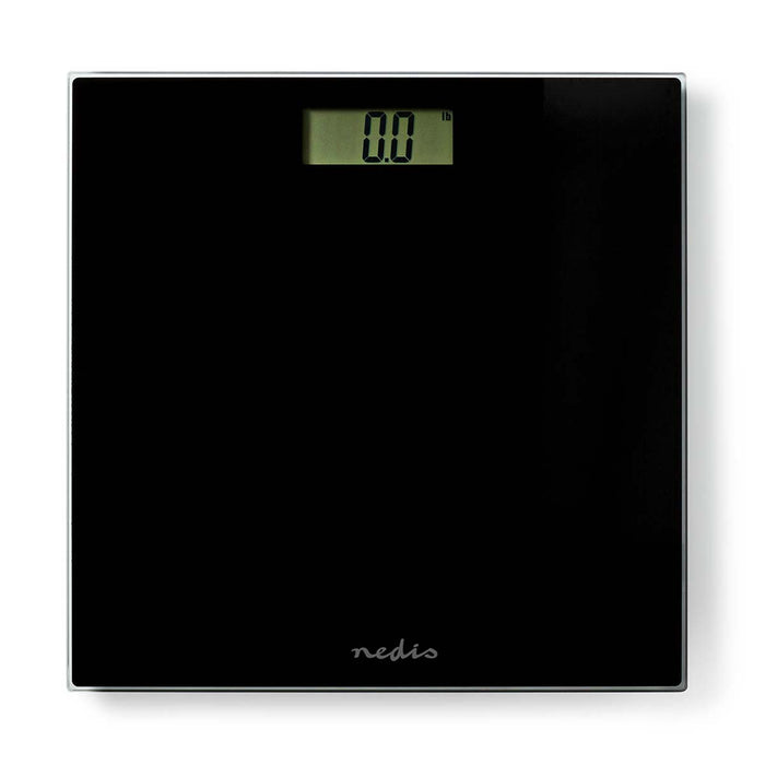 Nedis Personal Scale - Digital, Black, Tempered Glass, Tempered Glass - Maximum weighing capacity: 150 kg