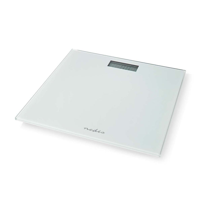 Nedis Personal Scale - Digital, White, Tempered Glass, Tempered Glass - Maximum weighing capacity: 150 kg