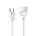 Nedis Extension Cable M - F - Type F (CEE 7/7), Plug with earth contact, 5.00 m, Device power output connection(s): 1 - White