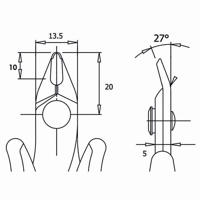 Piergiacomi Cutting Pliers 128 mm Precision