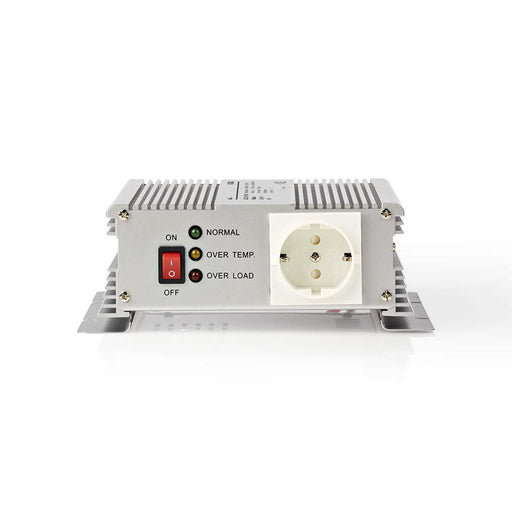 Nedis Power Inverter Modified Sine Wave - Input voltage: 24 V DC, Device power output connection(s): 1, 230 V AC 50 Hz, Battery Clamps - Silver