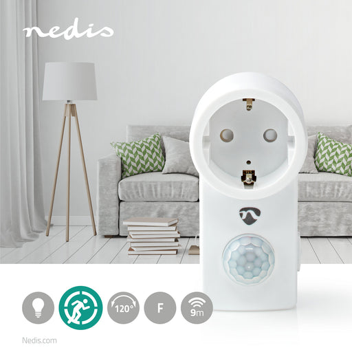 Nedis Motion Detector - Indoor, Type F (CEE 7/7), Type F (CEE 7/7), Sensor technology: PIR - Sensor reach: 0.0 - 9.0 m