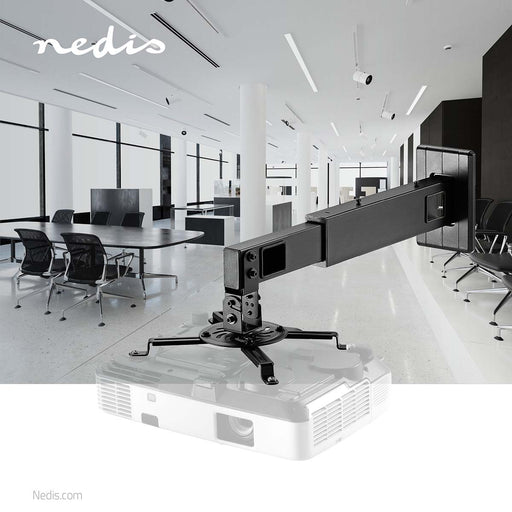 Nedis Projector Mount - Full Motion, 15 kg, Rotatable, Steel - Black