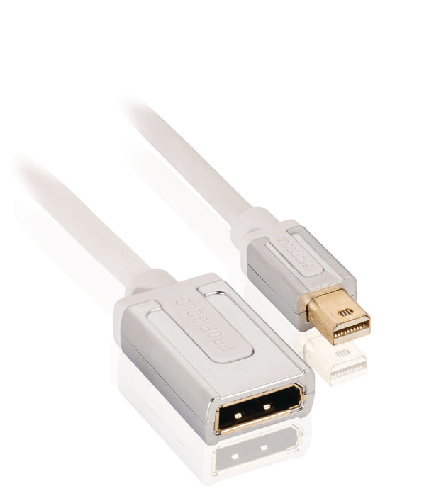 Nedis Mini DisplayPort Cable Mini DisplayPort Male - DisplayPort Female 0.20 m White