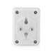 Nedis Power Socket Splitter - Type F (CEE 7/7), 250 V AC 50 Hz, Type C (CEE 7/16), 1700 W - White