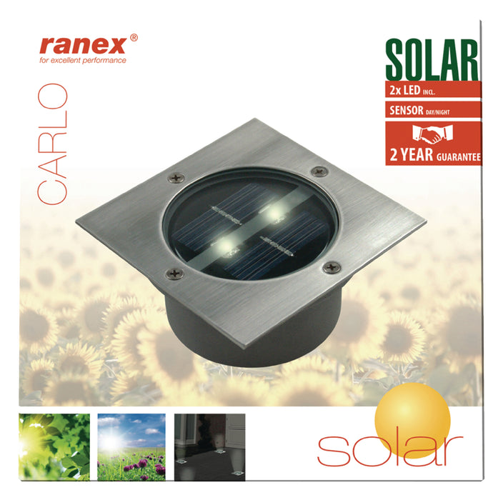 Ranex Solar Ground Spot 2 LED Square