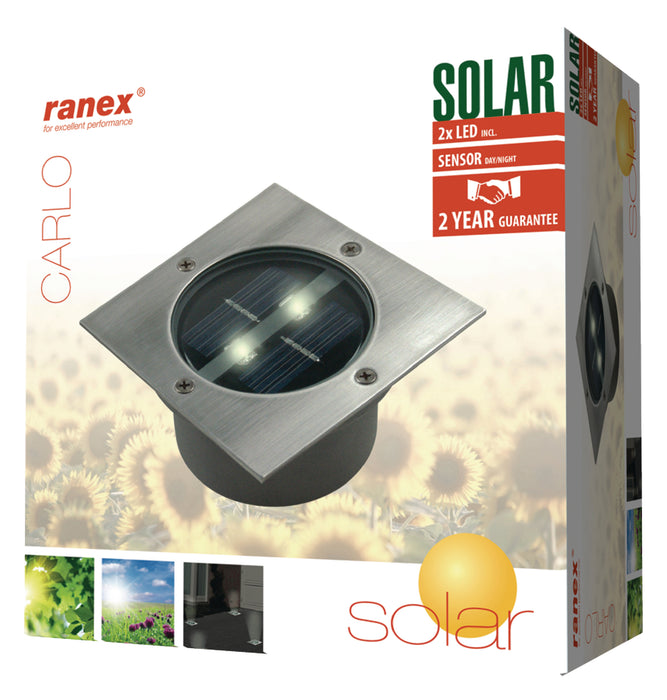 Ranex Solar Ground Spot 2 LED Square