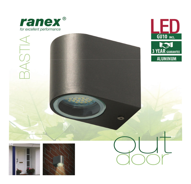 Ranex LED Outdoor Wall Light 2.4 W 230 lm Dark Grey