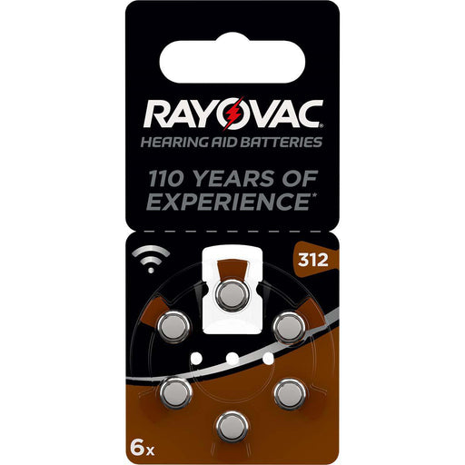 Rayovac Zinc-Air Battery PR41 1.4 V 6-Blister