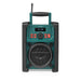 Nedis DAB+ Radio - Jobsite Radio, DAB+ / FM, 2.2", Carrying handle - Black / Green