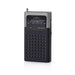 Nedis FM Radio - Portable Design, FM, Battery Powered, Headphone output - Black / Grey