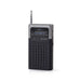 Nedis FM Radio - Portable Design, FM, Battery Powered, Headphone output - Black / Grey