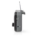 Nedis FM Radio - Portable Design, AM / FM, Battery Powered / Mains Powered, Carrying handle - Black / Grey