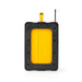 Nedis FM Radio - Jobsite Radio, FM, Battery Powered / Mains Powered, Carrying handle - Black / Yellow