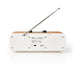 Nedis Internet Radio - Table Design, Bluetooth® / Wi-Fi, DAB+ / FM / Internet, Sleep timer - Brown / White