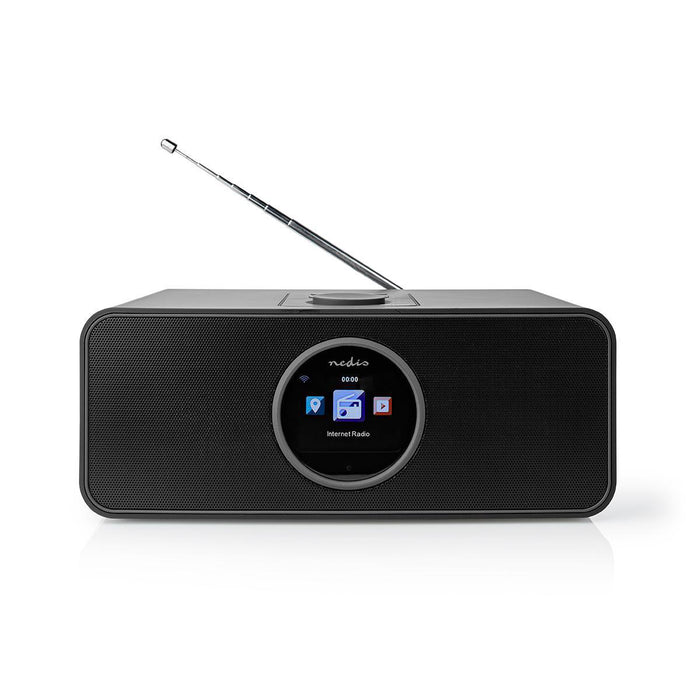 Nedis Internet Radio - Table Design, Bluetooth® / Wi-Fi, FM / Internet, Sleep timer - Black