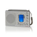 Nedis World Receiver Radio - Portable Design, AM / FM / SW, Battery Powered / Mains Powered, Sleep timer - Grey