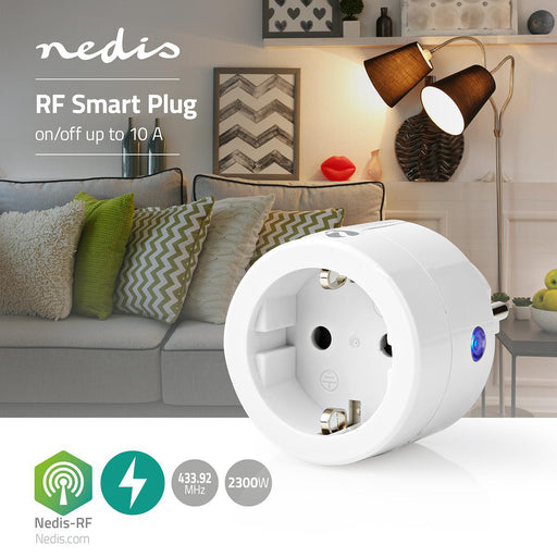 Nedis RF Plug - 433 MHz, IP20, 2300 W, -10 - 50 °C - White