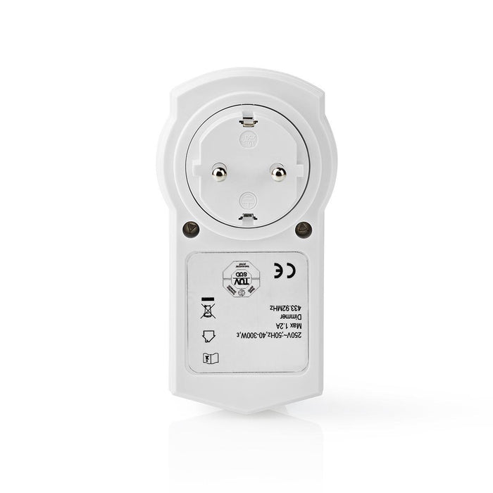 Nedis RF Plug - 433 MHz, 300 W, Plug with earth contact / Type F (CEE 7/7), -10 - 40 °C - White