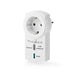 Nedis RF Plug - 433 MHz, 300 W, Plug with earth contact / Type F (CEE 7/7), -10 - 40 °C - White