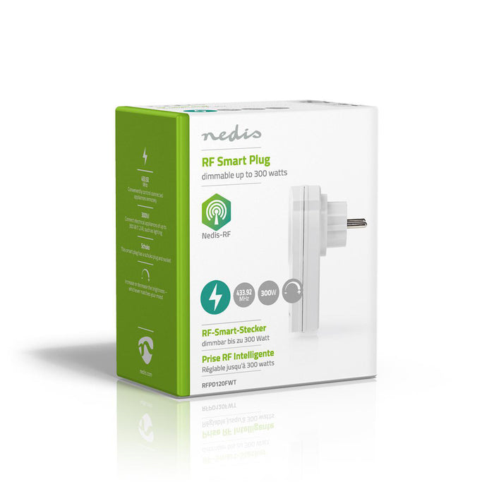 Nedis RF Plug - 433 MHz, 300 W, Plug with earth contact / Type F (CEE 7/7), -10 - 40 °C - White