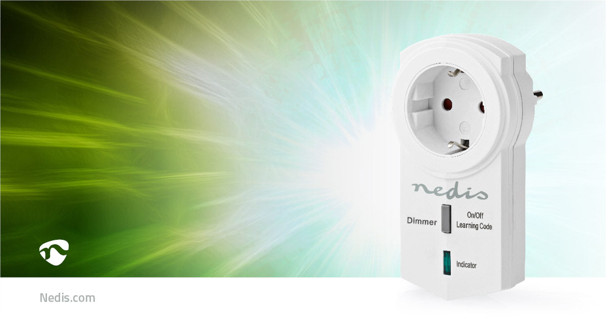 Nedis RF Plug - 433 MHz, 300 W, Plug with earth contact / Type F (CEE 7/7), -10 - 40 °C - White