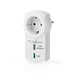 Nedis RF Plug - Mesh / 433 MHz, IP20, 3680 W, -10 - 40 °C - White