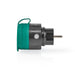 Nedis RF Plug - 433 MHz, IP44, 2300 W, -20 - 50 °C - Black / Green