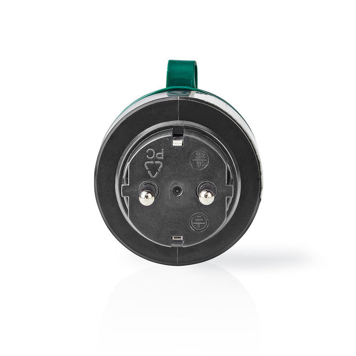 Nedis RF Plug - 433 MHz, IP44, 2300 W, -20 - 50 °C - Black / Green