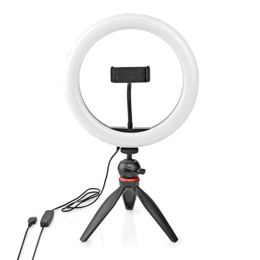 Nedis Light Stand - Ring light 10 inch, 120 LED&#039;s, Tripod, 20 cm - Black