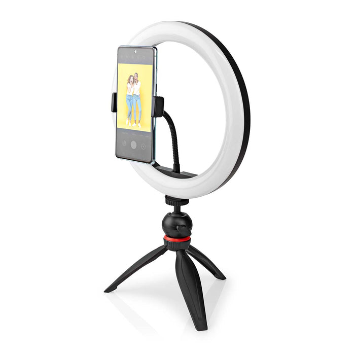 Nedis Light Stand - Ring light 10 inch, 120 LED&#039;s, Tripod, 20 cm - Black