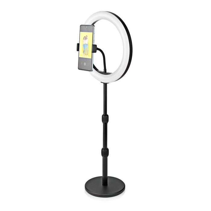 Nedis Light Stand - Ring light 10 inch, 120 LED&#039;s, Base Plate, 40.5 cm - Black