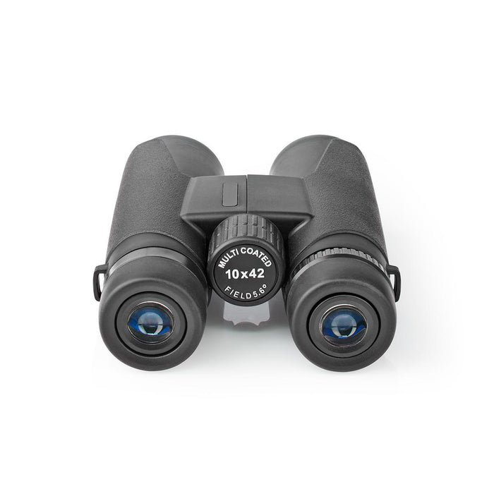 Nedis Binocular - Magnification: 10 x, Objective lens diameter: 42 mm, Field of view: 96 m, Travel bag included - Black