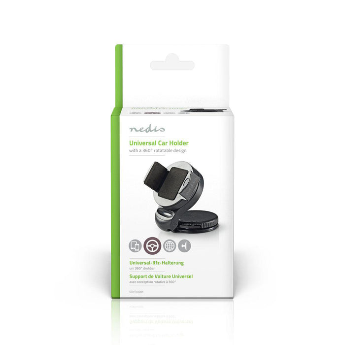 Nedis Smartphone Car Mount - Universal, Minimal screen size phone: 4", Maximum screen size: 6.4", Maximum screen size: 6.4" - Full Motion