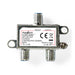 Nedis Satellite Combiner - 5-862 MHz, 950-2400 MHz, 75 Ohm, Zinc - Silver