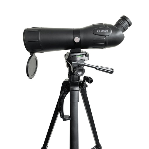 Nedis Spotting Scope - Magnification range: 20-60, Objective lens diameter: 60 mm, Field of view: 38 m, Travel bag included - Black