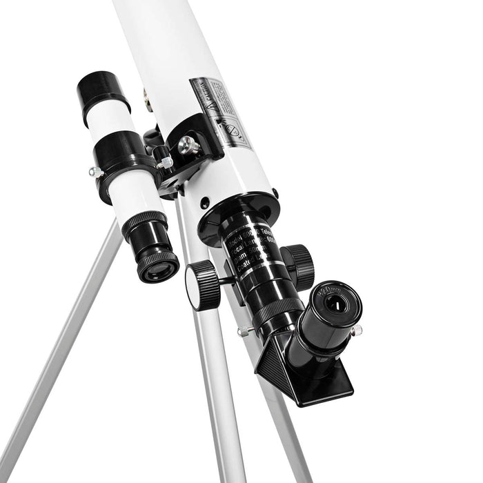 Nedis Telescope - Aperture: 50 mm, Focal length: 600 mm, Finderscope: 5 x 24, Tripod - Black / White