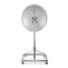 Nedis Satellite Balcony Stand - Mast length: 1.00 m, Maximum dish size: 90.0 cm, Bottom plate size: 1 x 50 x 50 cm, Steel - Silver