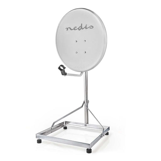 Nedis Satellite Balcony Stand - Mast length: 1.00 m, Maximum dish size: 90.0 cm, Bottom plate size: 1 x 50 x 50 cm, Steel - Silver