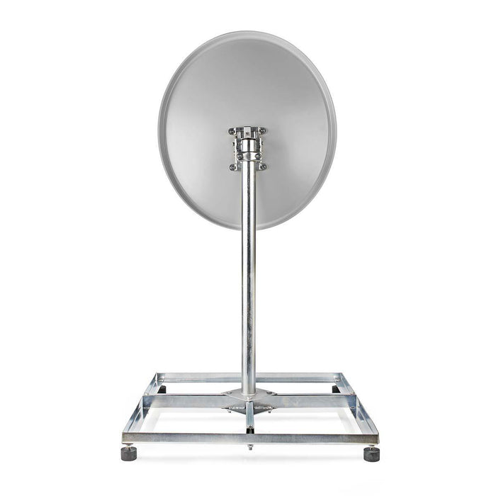 Nedis Satellite Balcony Stand - Mast length: 0.75 m, Maximum dish size: 90.0 cm, Bottom plate size: 4 x 30 x 30 cm, Steel - Silver