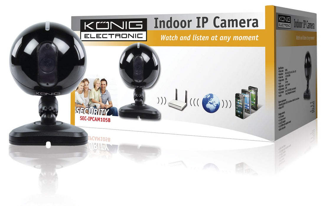 KÃ¶nig IP Camera Indoor VGA Black