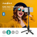 Nedis Bluetooth® Selfie Stick - Bluetooth® version: 4.2, Maximum screen size: 3.54", Folded lenght: 19 cm, Maximum weight capacity: 400 g - Battery Powered