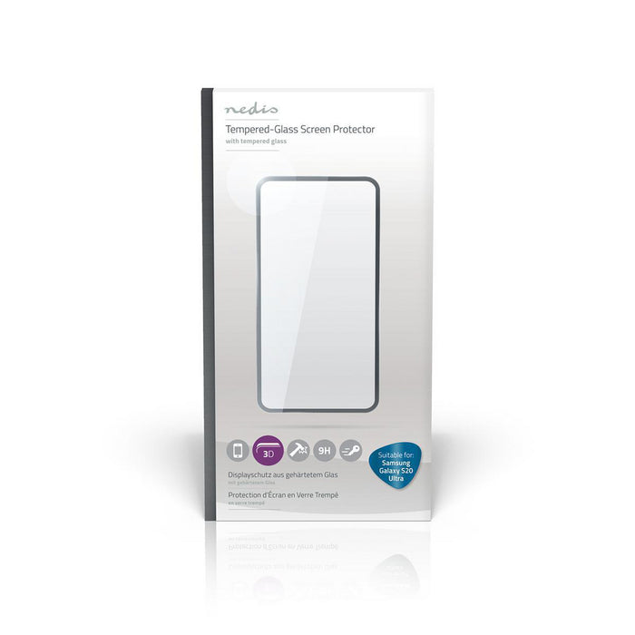 Nedis Screen Protector - Used for: Samsung, Samsung Galaxy S20 Ultra, Full Coverage Safety Glass, 3D Curved Edge - 9 H